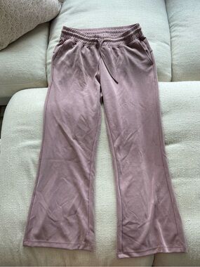 Bohme Mauve Wide-Leg Drawstring Lounge Pants
